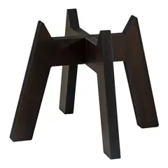 MARRES - Base Con Patas Para Matera Madera Garden 19.7x15cm Café