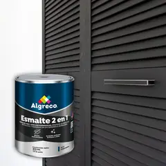 ALGRECO - Esmalte 2 En 1 Brillante Para Exteriores 1/8 Galón Blanco