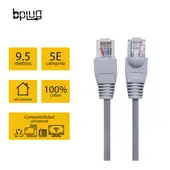 B PLUG - Cable De Red Utp Patch Cord Cat 5E 100% Cobre 9,5M