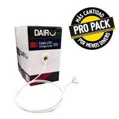 DAIRU - Cable Utp Categoría 5E Cca+Pvp Carrete 305 Metros Propack