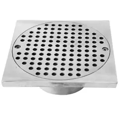 GENERICO - Rejilla Anticucaracha 3 pulg x 3 pulg x 2 pulg Aluminio para Tubería 2 pulg