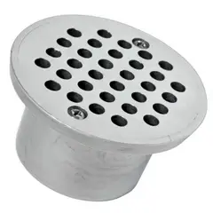 GENERICO - Rejilla Anticucaracha 3 pulg x 2 pulg Aluminio para Tubería 2 pulg