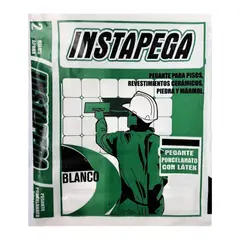 INSTAPEGA - Pegante Blanco para Piso Porcelanato Piedra y Marmol con Latex 23kg