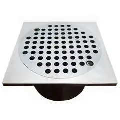 GENERICO - Rejilla Anticucaracha 4 pulg x 4 pulg x 2 pulg Aluminio para Tubería 2 pulg
