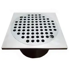 GENERICO - Rejilla Anticucaracha 6 pulg x 6 pulg x 4 pulg Aluminio para Tubería 4 pulg