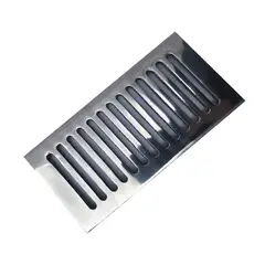 GENERICO - Rejilla Plana Decorativa 4 x 8 Aluminio Ductos Gas Ventilación