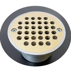GENERICO - Rejilla Anticucaracha 3 pulg x 2 pulg Tapa Bronce Base Alum Tubería 2 pulg