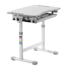 JUST HOME COLLECTION - Escritorio infantil + Silla Adjustable Gris