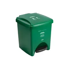 ESTRA - Caneca Plástica 20L Verde Para Organico Con Pedal