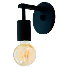 ILUMECO - Aplique Tabira 1 Luz Negro