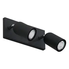 ILUMECO - Aplique Spot Lance 2 Luz Negro