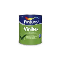 PINTUCO - Pintura para Interior Baños y Cocinas 1/4 Galón Blanco Satinado