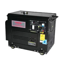 ARVEK - Generador Eléctrico a Diésel 5000W 110/220V Cabinado