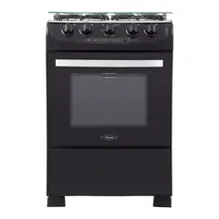 HACEB - Estufa de Piso 60 cm 4 Puestos Gas Natural Negro