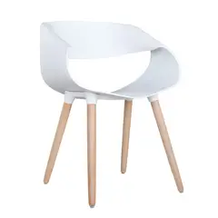 BONNO - Silla Comedor Fija Luna Blanco