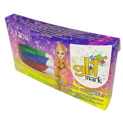 AZOR - Glit Mark Punto Fno Cartera x4 Col Surtidos