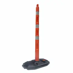 NSP - Señalizador Tubular Base Negra Rectangular