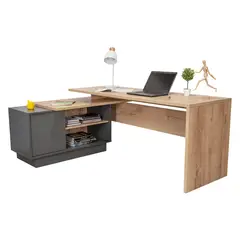 RTA DESIGN - Escritorio Office 14 71.6x179x125.7 Duna Plomo