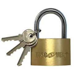 DISCOVER - Candado Heavy Duty en Bronce Solido 60 Mm