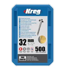 KREG - Tornillos 32mm/1 1/4pulg R/Gru8 Cab Ara Paqx500