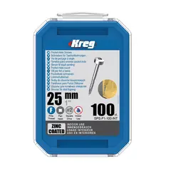 KREG - Tornillos 25mm/1pulg R/Fina 6 Cab Pan Paqx100