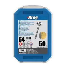 KREG - Tornillos 2 1/2pulg R/Gru8 Cab Arand Paqx50