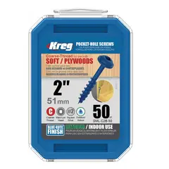 KREG - Tornillos Trip/Recub R/Gruesa51m/2pulg 8 Paqx50