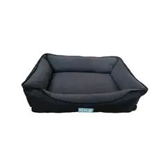 SOFISTIPETS - Cama Para Perro Doble Faz 95X75X20Cm Grande Negro Sofistipet