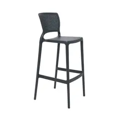 TRAMONTINA - Silla Alta Bar Safira 104.5x47x49.5 Gris Oscuro