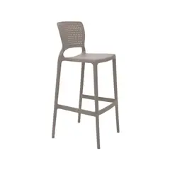TRAMONTINA - Silla Alta Bar Safira 104.5x47x49.5 Gris Claro