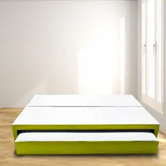 MAGIC CLASS - Cama Nido Dividida Queen 160X190 Microfibra Verde
