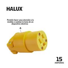 HALUX - Toma Aérea En PVC Con Polo A Tierra