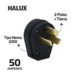 HALUX - Clavija Aérea Macho Tripolo En Caucho