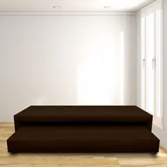 MAGIC CLASS - Cama Nido Jafar Sencilla 100X190 Microfibra Café