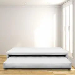 MAGIC CLASS - Cama Nido Jafar Sencilla 90X190 Ecocuero Blanco
