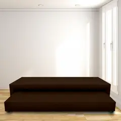 MAGIC CLASS - Cama Nido Jafar Sencilla 90X190 Microfibra Café