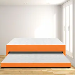 MAGIC CLASS - Cama Nido Sencilla 100X190 Microfibra Naranja