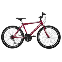 SFORZO - Bicicleta De Montaña R26 18V Talla M Sin Suspensión Doble Pared Rojo