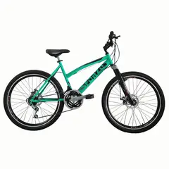 SFORZO - Bicicleta De Montaña Dama R26 21V Talla M Disco Mecánico Tipo Moto Verde