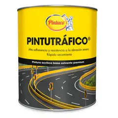 PINTUCO - Pintura Acrílica Alta Resistencia 1/4 Galón Amarillo