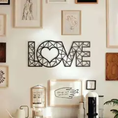 DE CASA - Cuadro Aplique Decorativo Calado Love Estructural 60x25