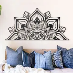 DE CASA - Cuadro Aplique Decorarivo Cabecero Calado Flor 100x50