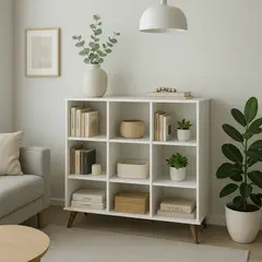 MUEBLES 2020 - Estante Recife 108x92.5x33.5 Blanco