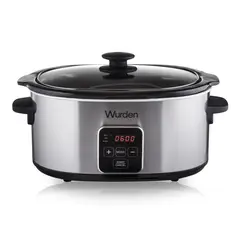 WURDEN - Olla Slow Cooker 6.5 Lts WSC-MULTI6.5 Acero Inoxidable