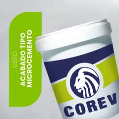 COREV - Pintura Texturizada Para Muros Tipo Microcemento Gris Lisso Cuñete