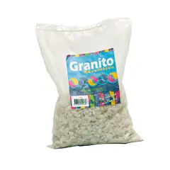 GENERICO - Piedra Decorativa Granito Marmol Blanca 1000 Gr