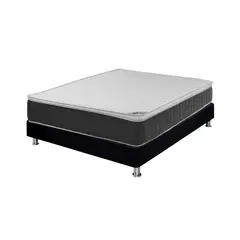 SPRING VITAL - Combo Colchón Doble 140x190 cm + Basecama Negra