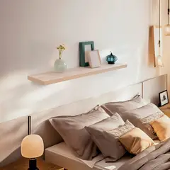 JUST HOME COLLECTION - Repisa Flotante 120x25x3.8cm Blanco