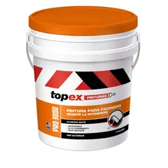 TOPEX - Pintura para Exterior Blanco 5 Galones