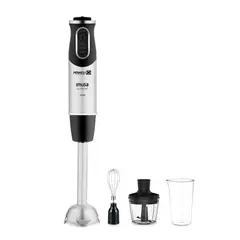 IMUSA - Licuadora de Mano Quick Chef, Vaso 800 ml, 3 en 1 Mini Pica, Batidora Manula, Gris